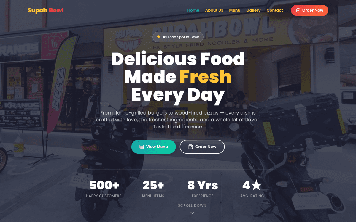 SupahBowl website preview
